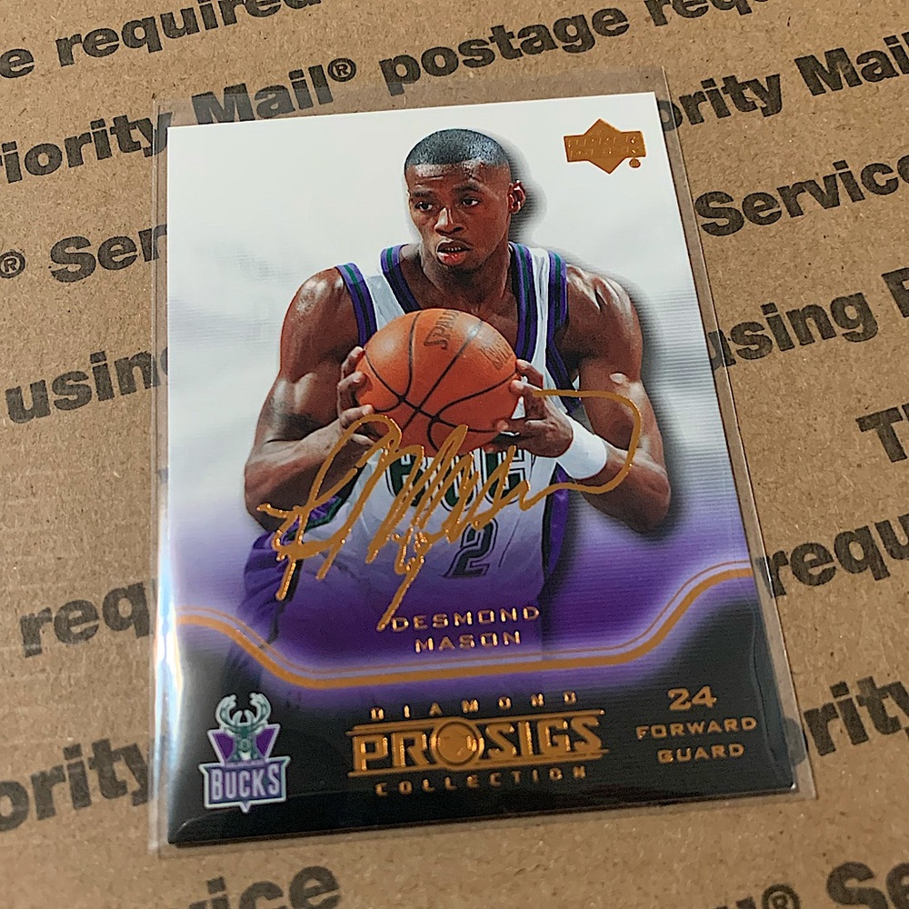 Desmond Mason ‘04 Upper Deck Pro Sigs Card